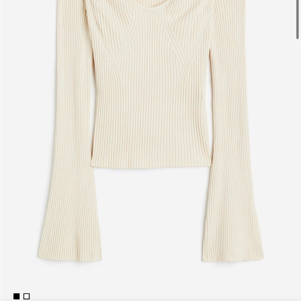 H&M ribbed knit top